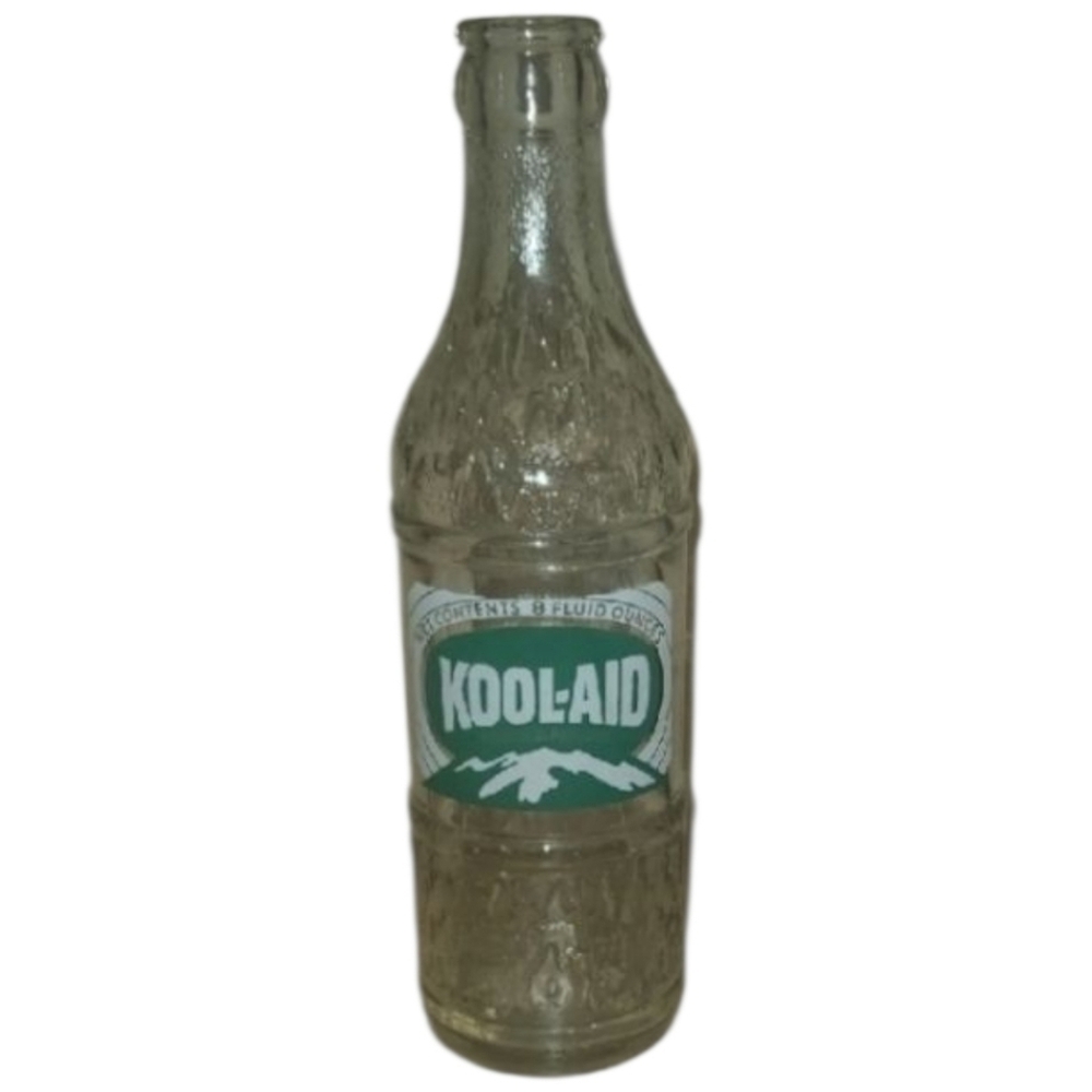 Kool-Aid Vintage Bottle Clear Old‎ Glass Bottle Koolaid Kool Aide Rare